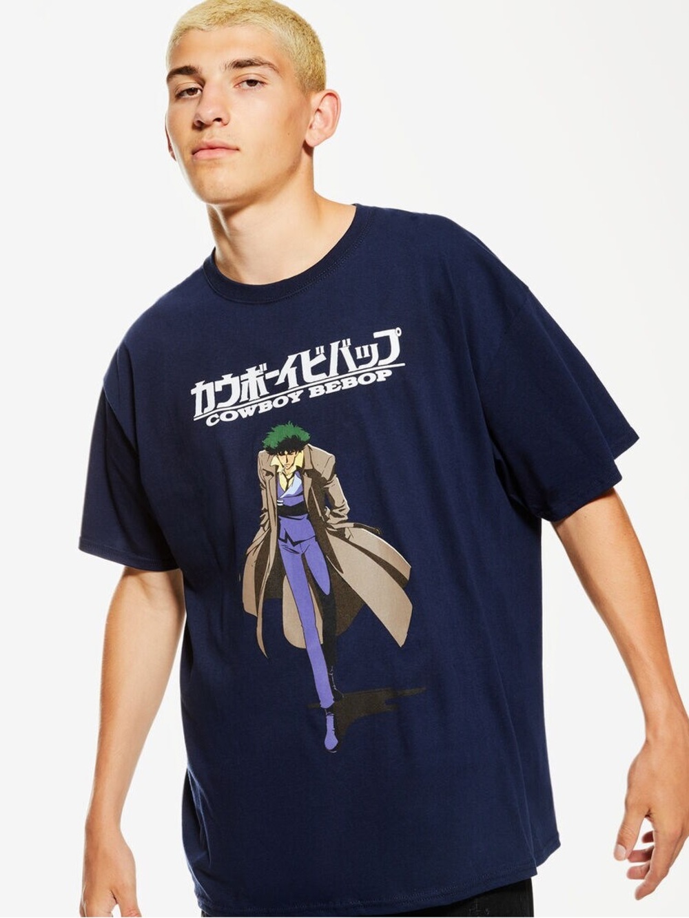 Hot Topic Navy Cowboy Bebop Graphic Tee